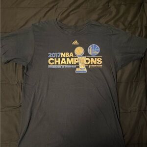 Adidas Black and Gold NBA Champions Tee